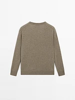 Pull en maille 100 % cachemire à col V