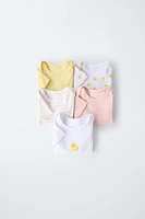 LOT DE CINQ BODYS CANETONS