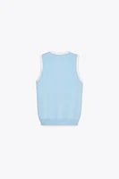 SLEEVELESS KNIT TOP