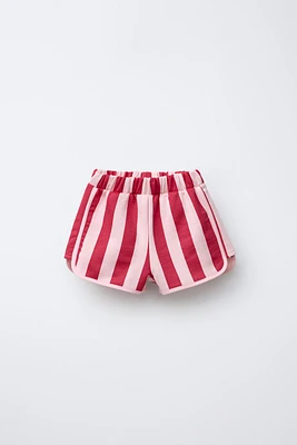 CASA LAWA © X ZARA KIDS STRIPED SHORTS