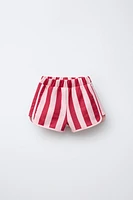 CASA LAWA © X ZARA KIDS STRIPED SHORTS