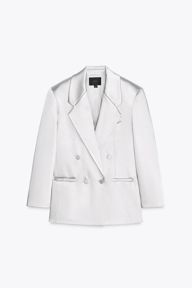 BLAZER OVERSIZE SATINÉ