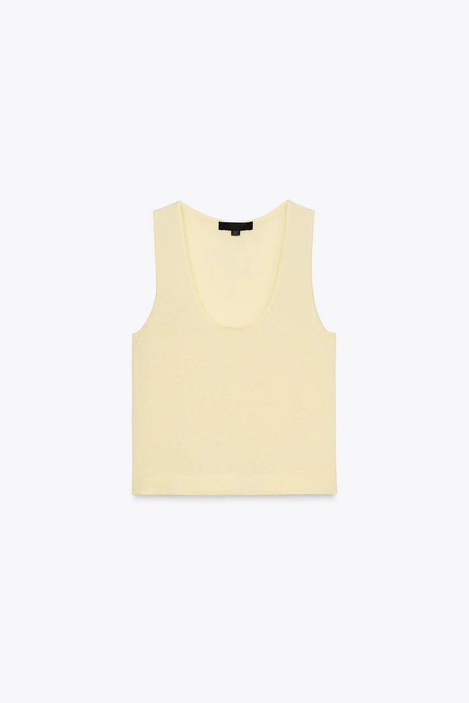 TOP EN MAILLE UNIE