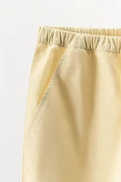 POPLIN SHORTS WITH STITCHING