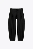 ZW COLLECTION LINEN BARREL PANTS