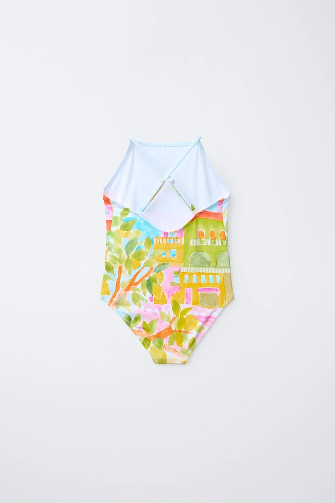 6-14 YEARS/ PRINTED SWIMSUIT