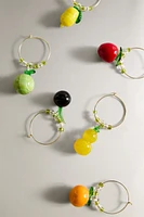 LOT MARQUE-VERRES FRUITS (LOT DE 6)