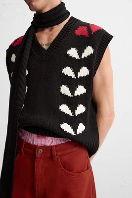 LIMITED EDITION HEART JACQUARD VEST