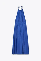 ROBE MIDI HALTER FLUIDE