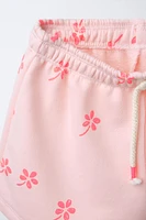 PRINTED JOGGING T-SHIRT AND BERMUDA SET