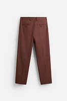 TWILL STRUCTURED PANTS