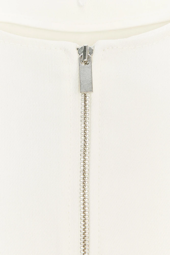 TOP EN DENIM ZIP ZW COLLECTION