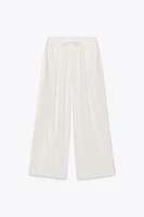 PANTALON PALAZZO EN LIN