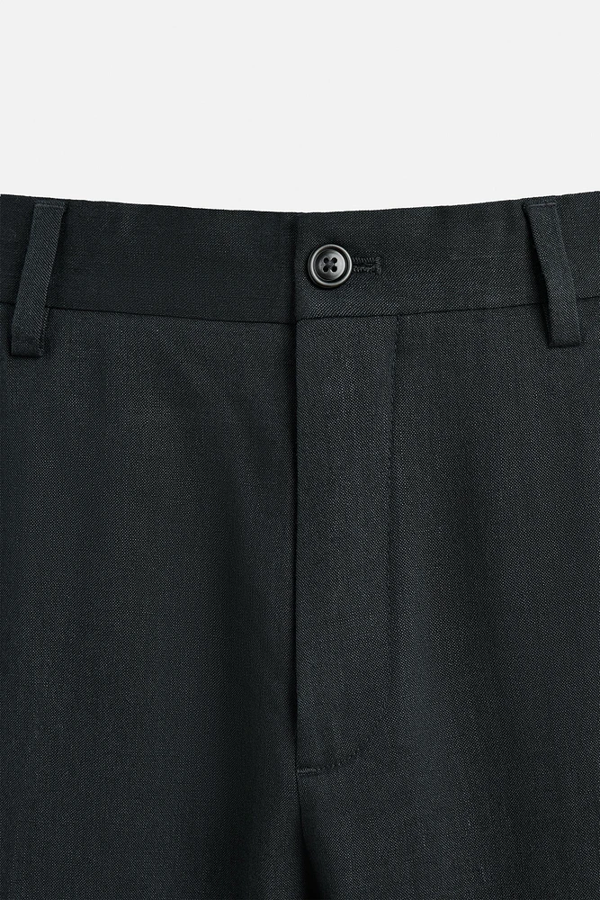 PANTALON DE COSTUME AVEC CHANVRE - LAINE