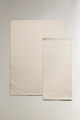 RAISED DESIGN COTTON AREA RUG