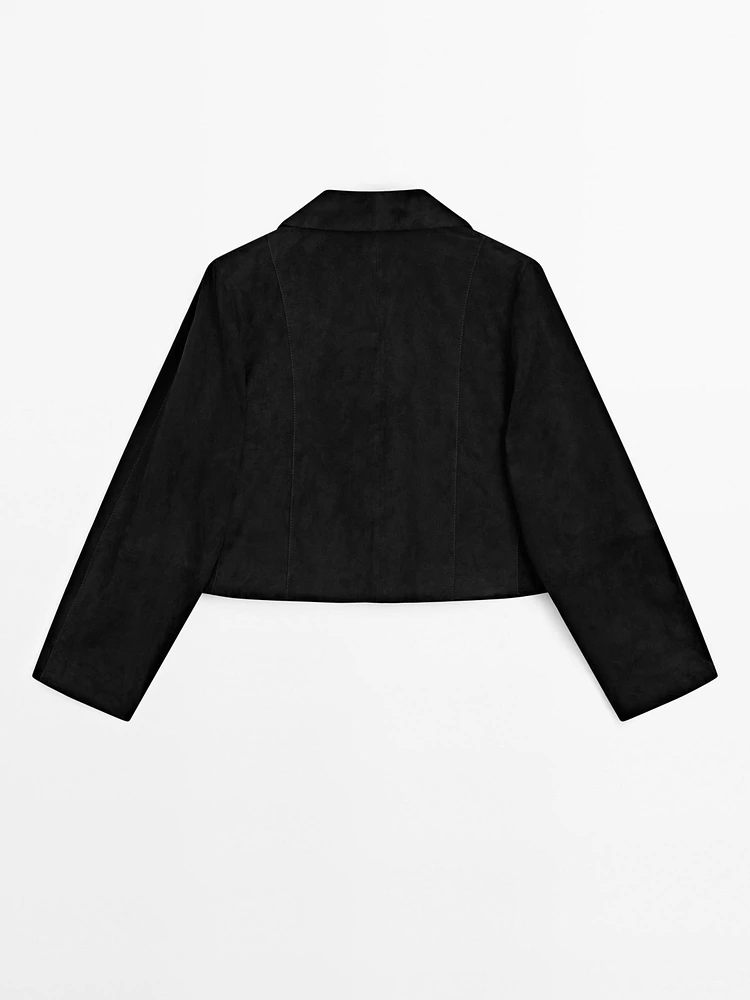 Short suede leather jacket - Limited Edition