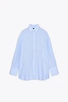 CHEMISE OVERSIZE RAYURES OUVERTURES NŒUDS DOS