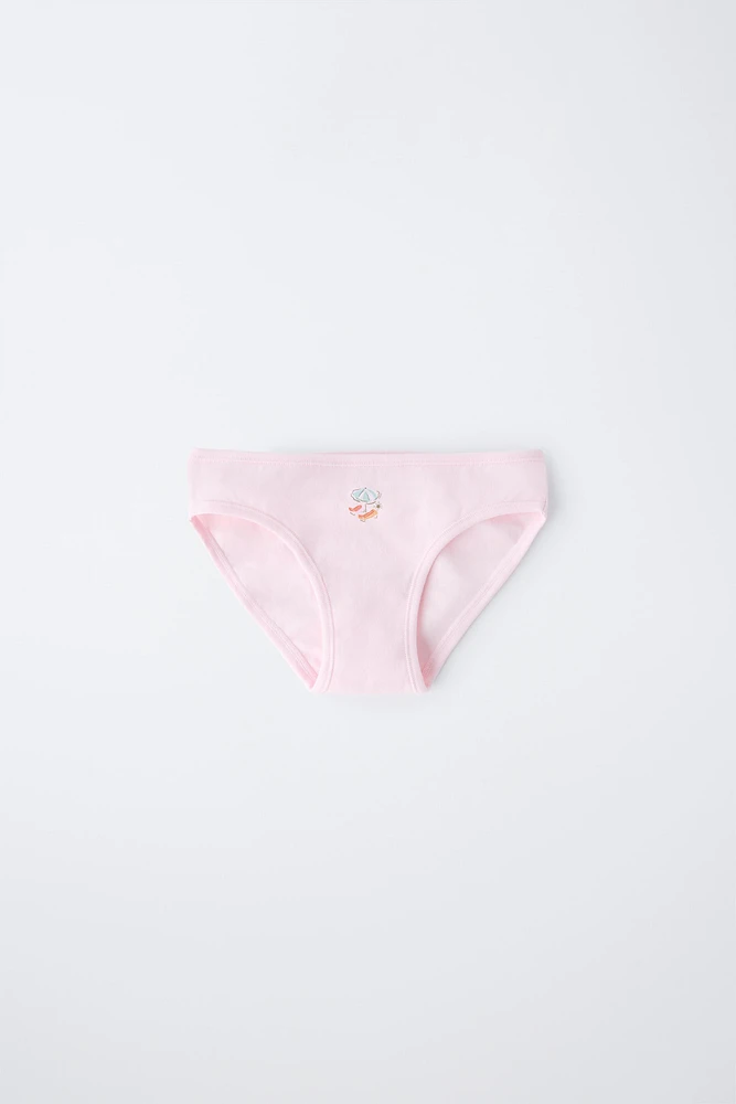 6-14 ANS/ LOT DE SIX CULOTTES IMPRIMÉES