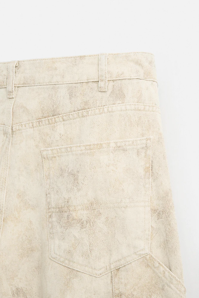 PANTALON DE CHARPENTIER À IMPRIMÉ ABSTRAIT