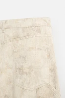 PANTALON DE CHARPENTIER À IMPRIMÉ ABSTRAIT