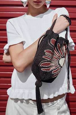 FLOWER MINI BUCKET BAG