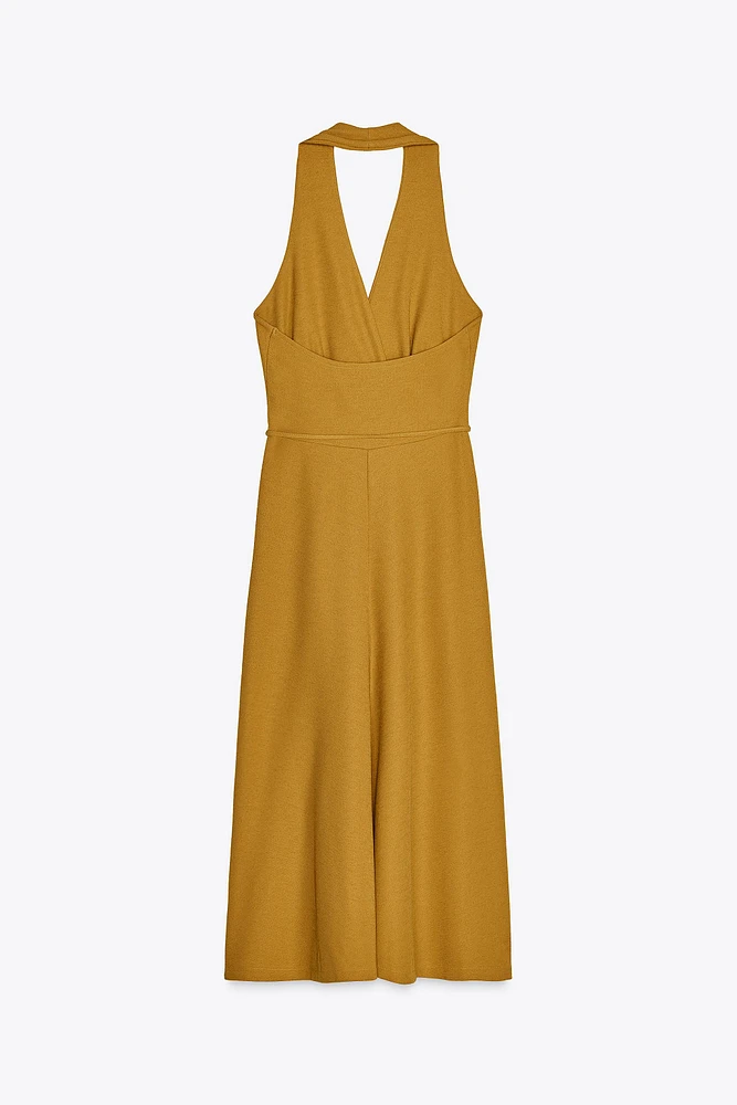 ROBE HALTER CEINTURE