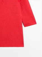 Pull en maille oversize à col polo