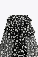 POLKA DOT HALTER DRESS