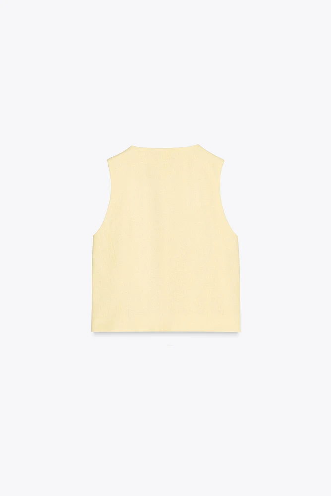 LINEN VEST