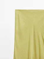 Long flowing satin skirt - STUDIO