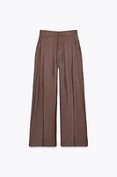 PANTALON DOUBLE PLI PATTES DE BOUTONNAGE