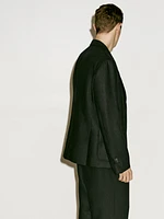 100% linen suit blazer