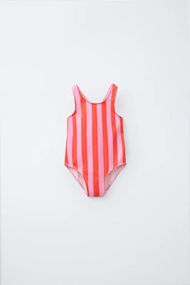 CASA LAWA © X ZARA KIDS STRIPED SWIMSUIT