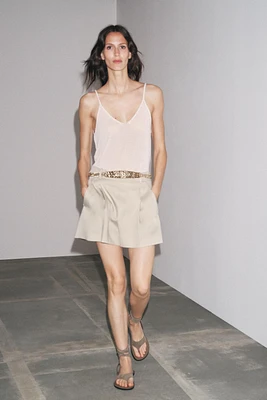 PLEATED BERMUDA SHORTS ZW COLLECTION