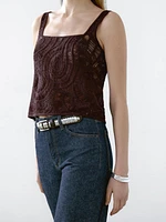 Top en maille crochetée