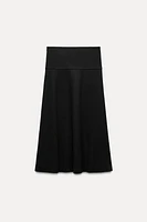 VOLUMINOUS SOFT MIDI SKIRT