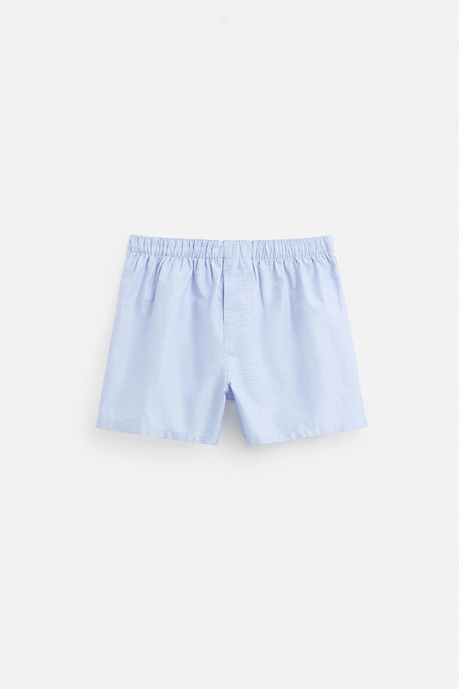 BOXER EN POPELINE COMBINÉ PACK 2
