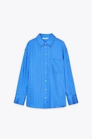 ZW COLLECTION OVERSIZED STRIPED SHIRT