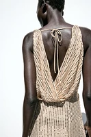 SEQUIN MIDI DRESS