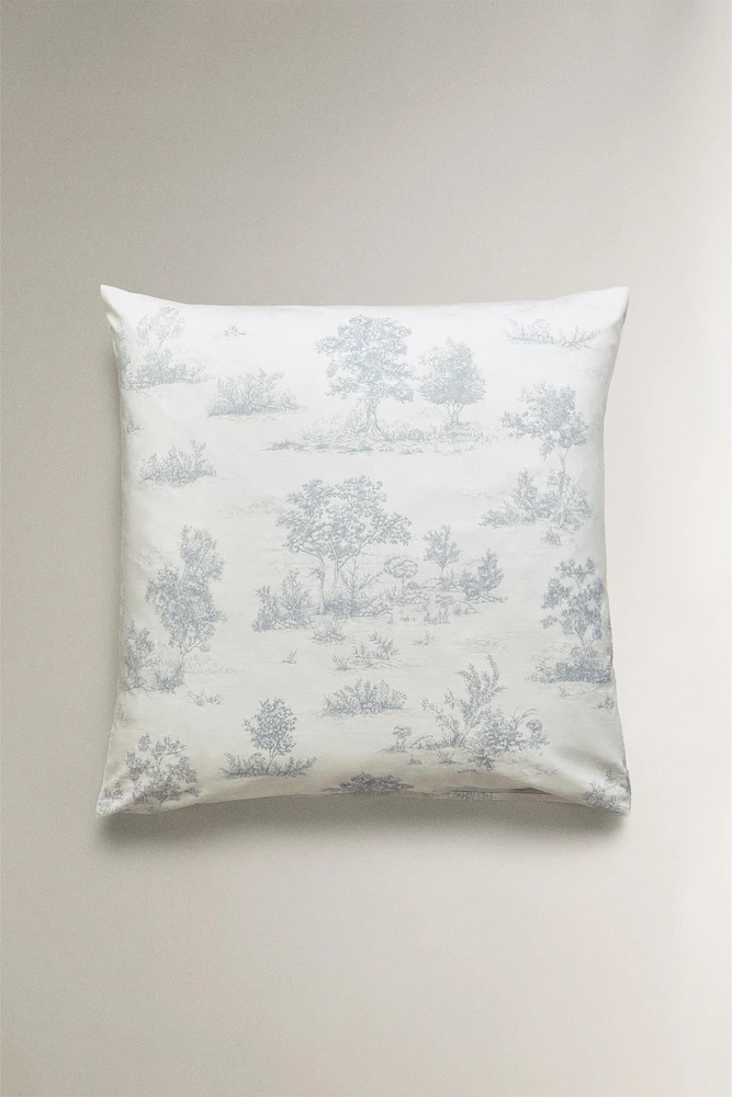 TAIE D’OREILLER SATIN TOILE JOUY