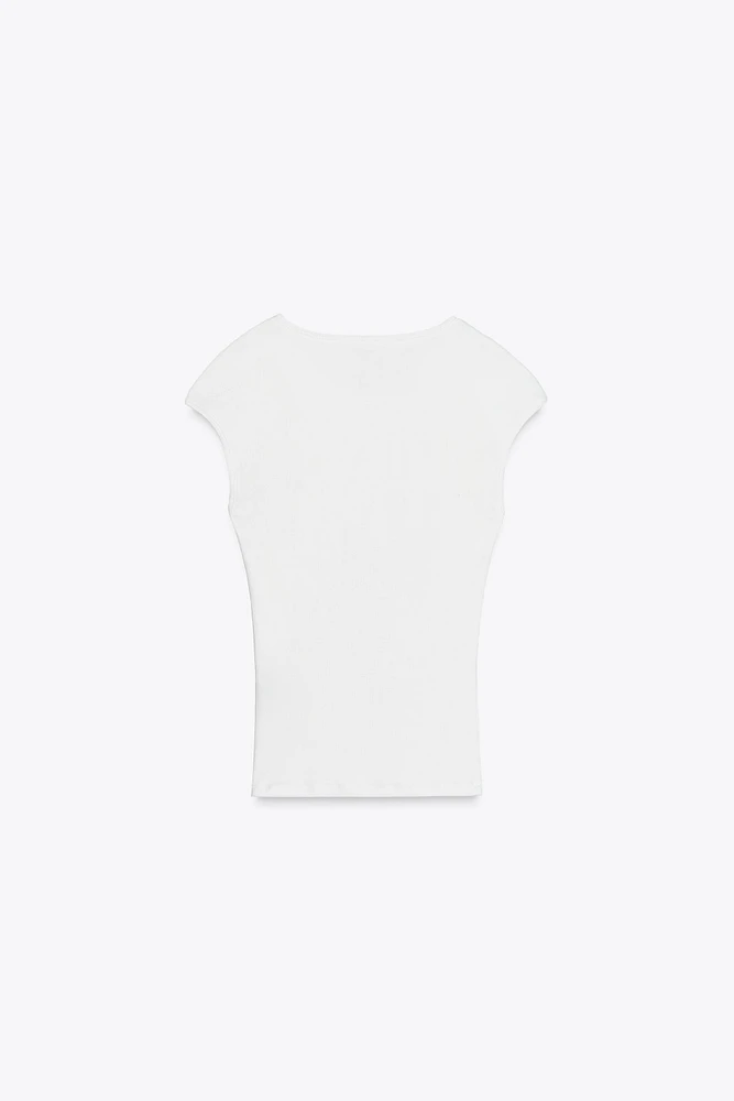 RIBBED T-SHIRT