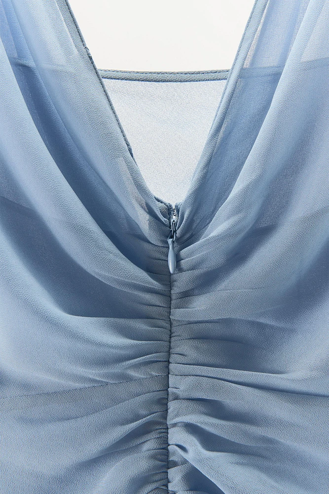 GEORGETTE DRAPED DRESS