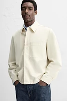 VISCOSE BLEND OVERSHIRT