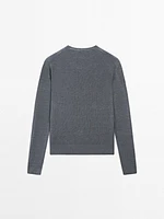 100% linen fine knit sweater