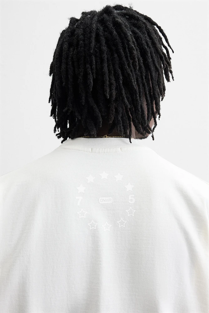 TEXT WASHED SWEATSHIRT