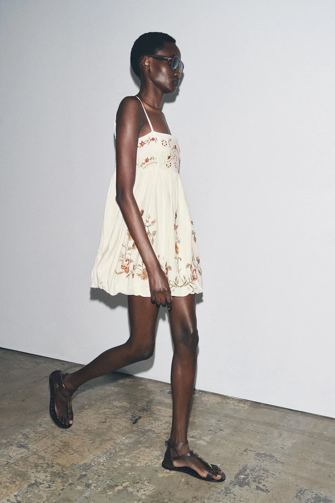 ZW COLLECTION EMBROIDERED SHORT DRESS
