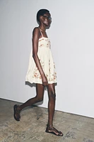 ZW COLLECTION EMBROIDERED SHORT DRESS