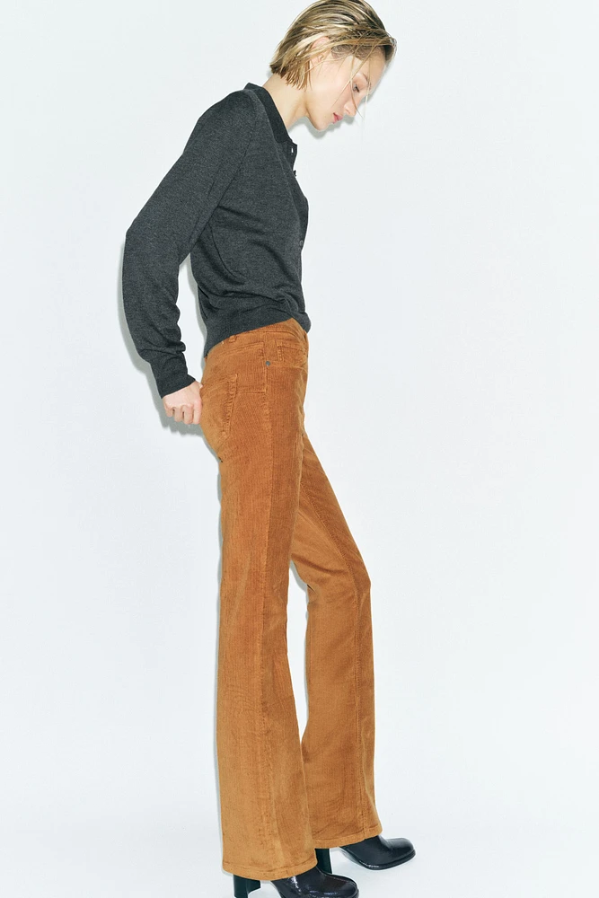 ZW COLLECTION CORDUROY FLARE PANTS