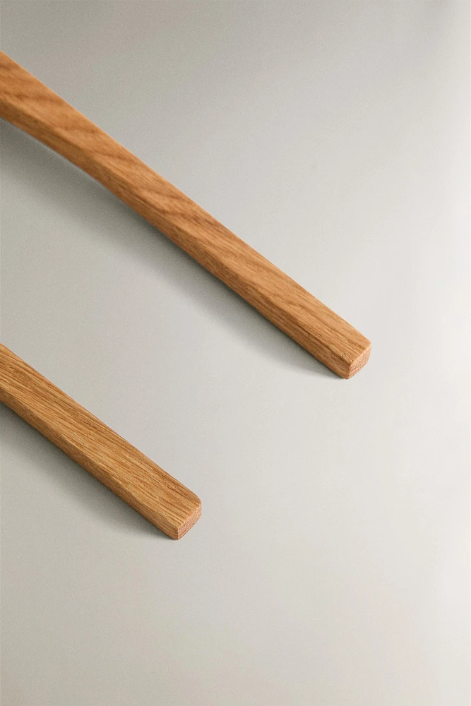 ENSEMBLE COUVERTS SALADE BOIS TULIPES (LOT DE 2)