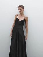 Long flowing V-neck dress